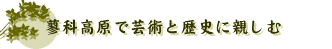 芸術と歴史に親しむ